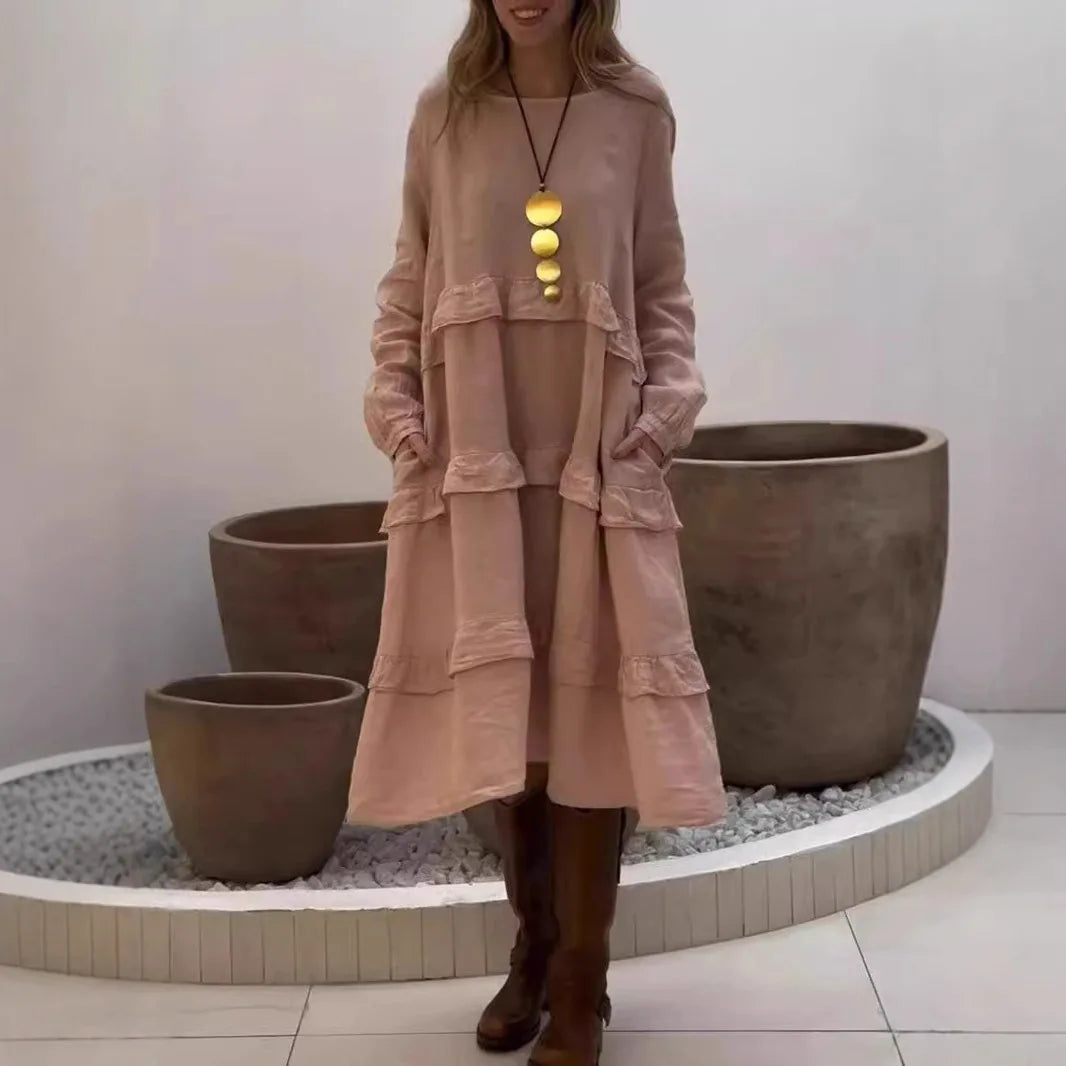 MAEVE™ | Boho Linen Maxi Dress