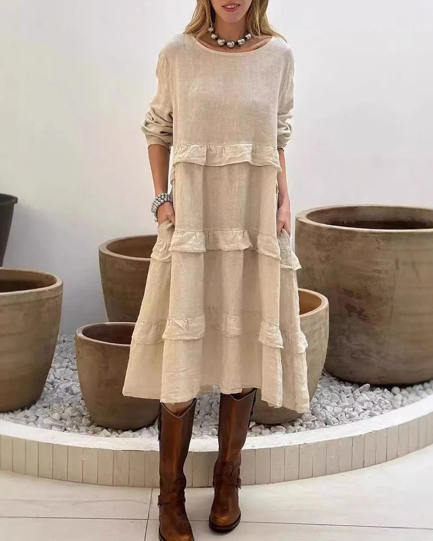 MAEVE™ | Boho Linen Maxi Dress