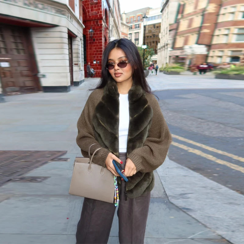 TILDA™ | Soft Knit Fur Jacket