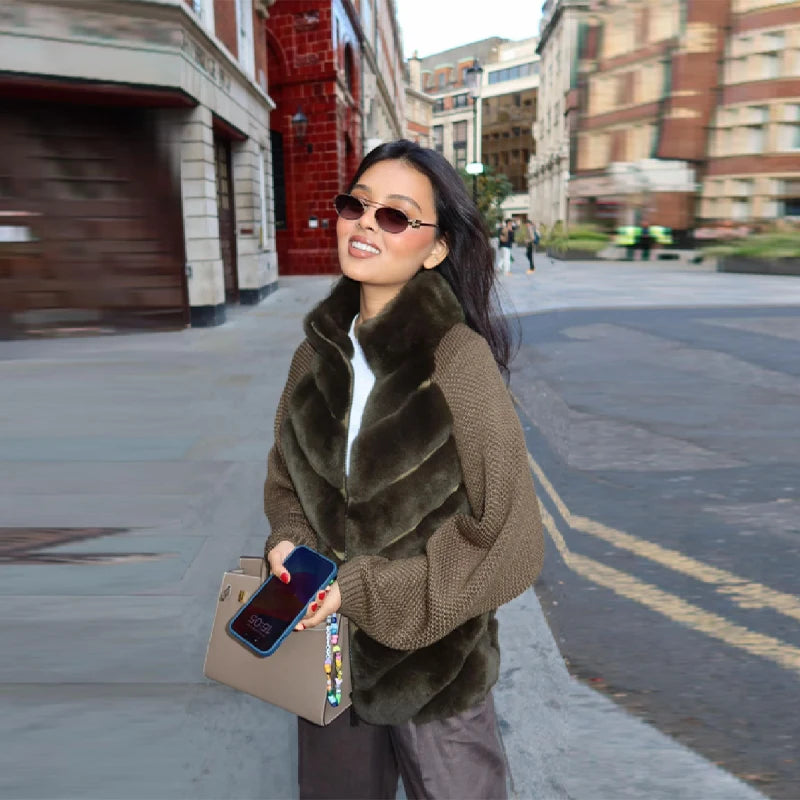 TILDA™ | Soft Knit Fur Jacket