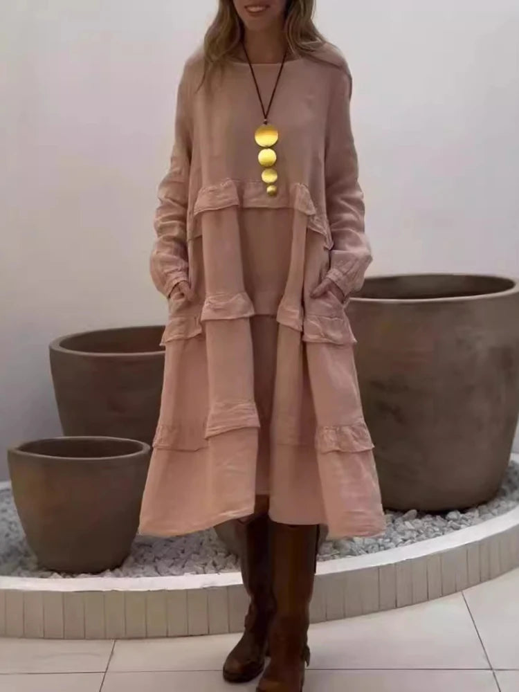 MAEVE™ | Boho Linen Maxi Dress