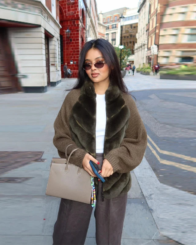 TILDA™ | Soft Knit Fur Jacket