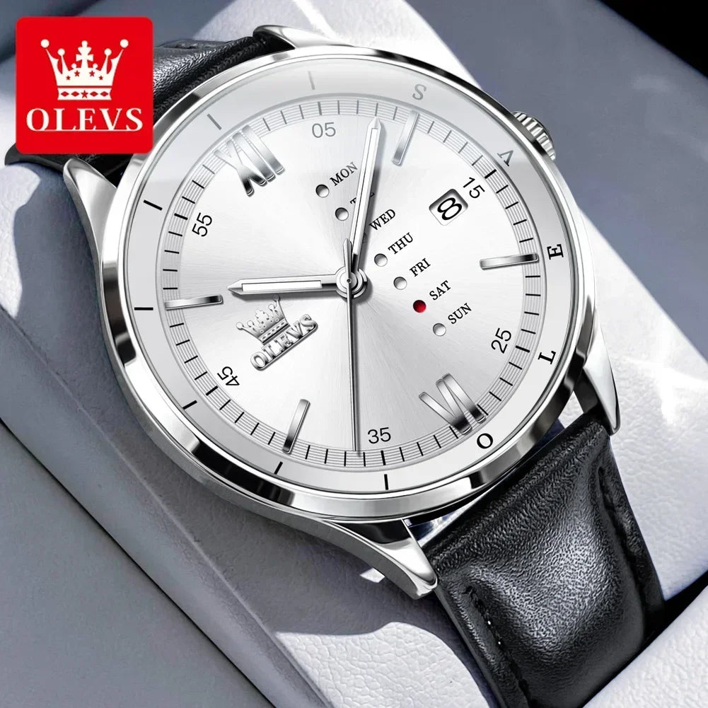 OLIVER™ | Classic Leather Chronograph Watch