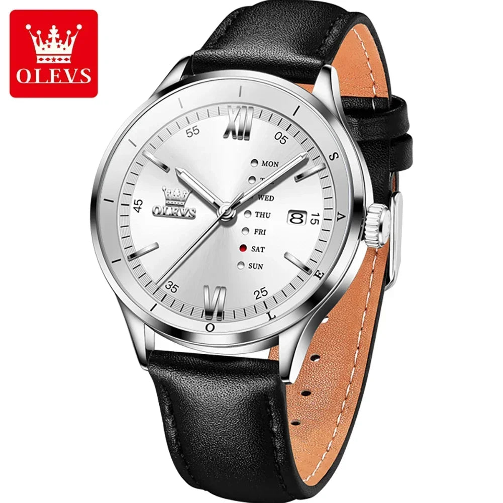 OLIVER™ | Classic Leather Chronograph Watch