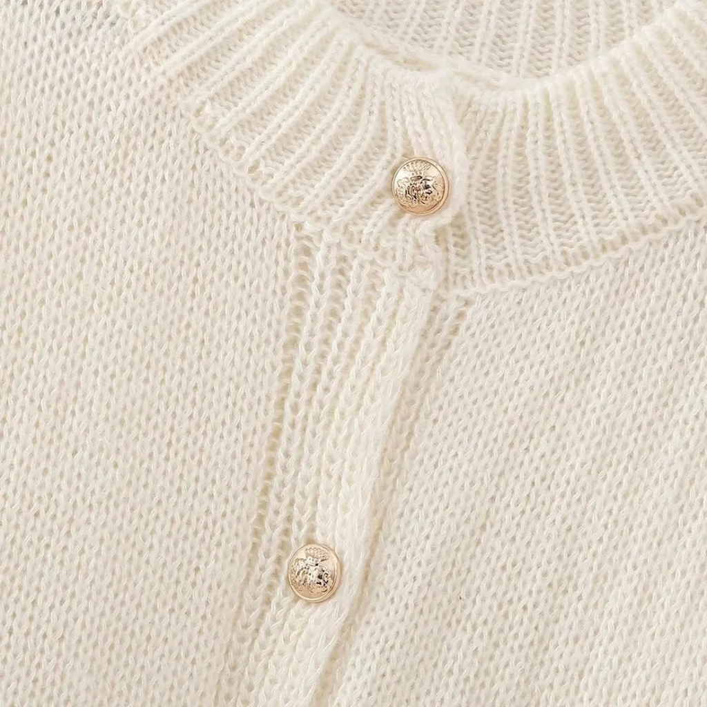 CELINE™ | Plush Button Cardigan
