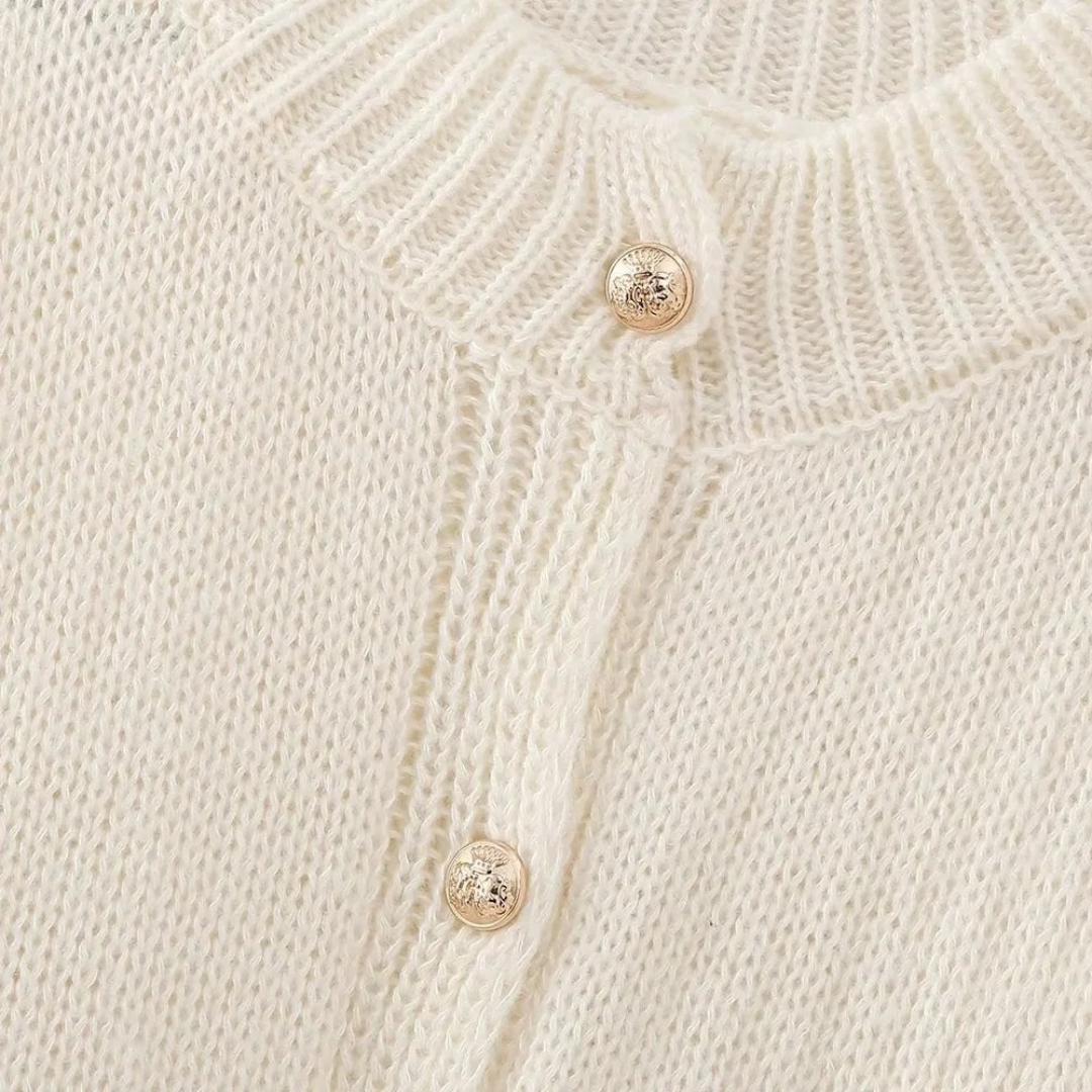 CELINE™ | Plush Button Cardigan