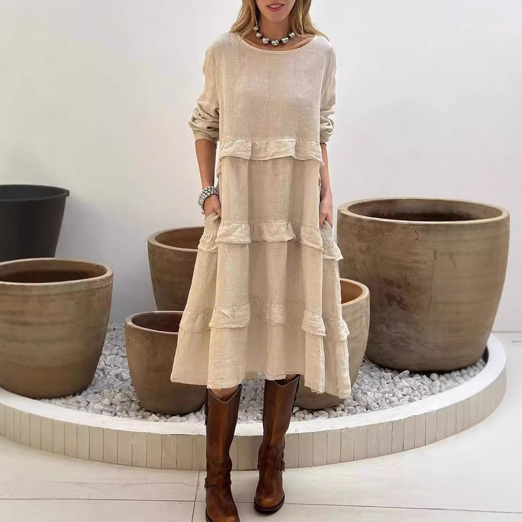 MAEVE™ | Boho Linen Maxi Dress